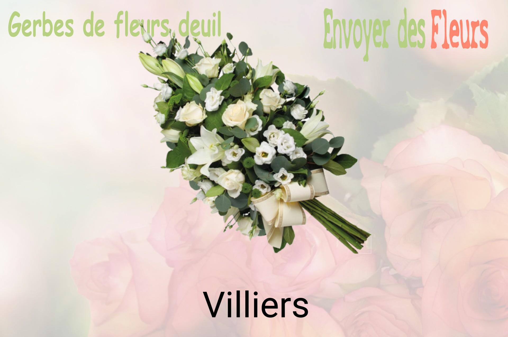 Gerbe de fleurs de deuil livrée à Villiers